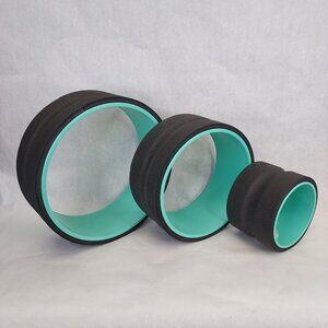 3 Pk Chirp Wheel+ Roller Back Neck Pain Relief Muscle Therapy Stretch 6" 10" 12"